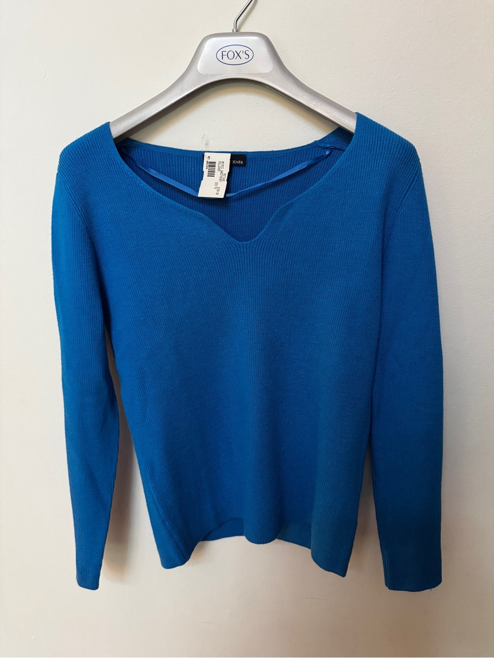 NWT Metric Knits Sweetheart Pullover Blue Knit Sweater